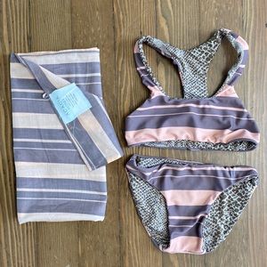 Acacia Honey 3 piece set - bikini + matching pareo